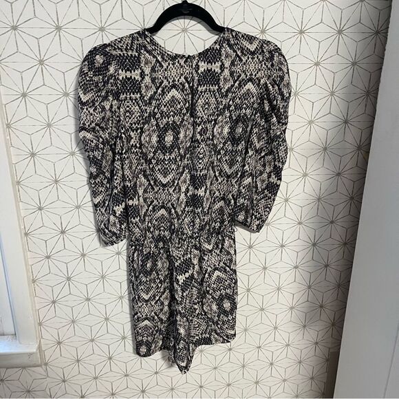 Amanda Uprichard Annika Snake Print Romper - Picture 3 of 6